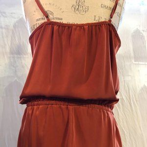 J.Crew Elegant Silky Burnt Carmel Jumper: Size M.